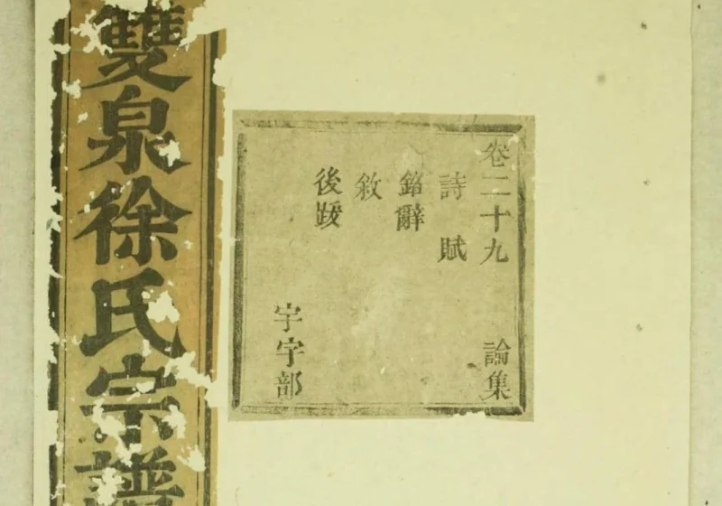 浙江东阳双泉徐氏宗谱-中华家谱网