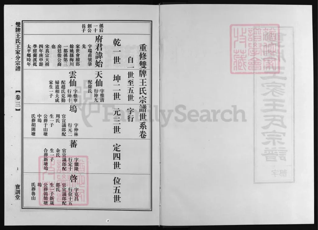 图片[3]-浙江兰溪双牌王氏王家分宗谱（宝训堂）电子版PDF下载-中华家谱网