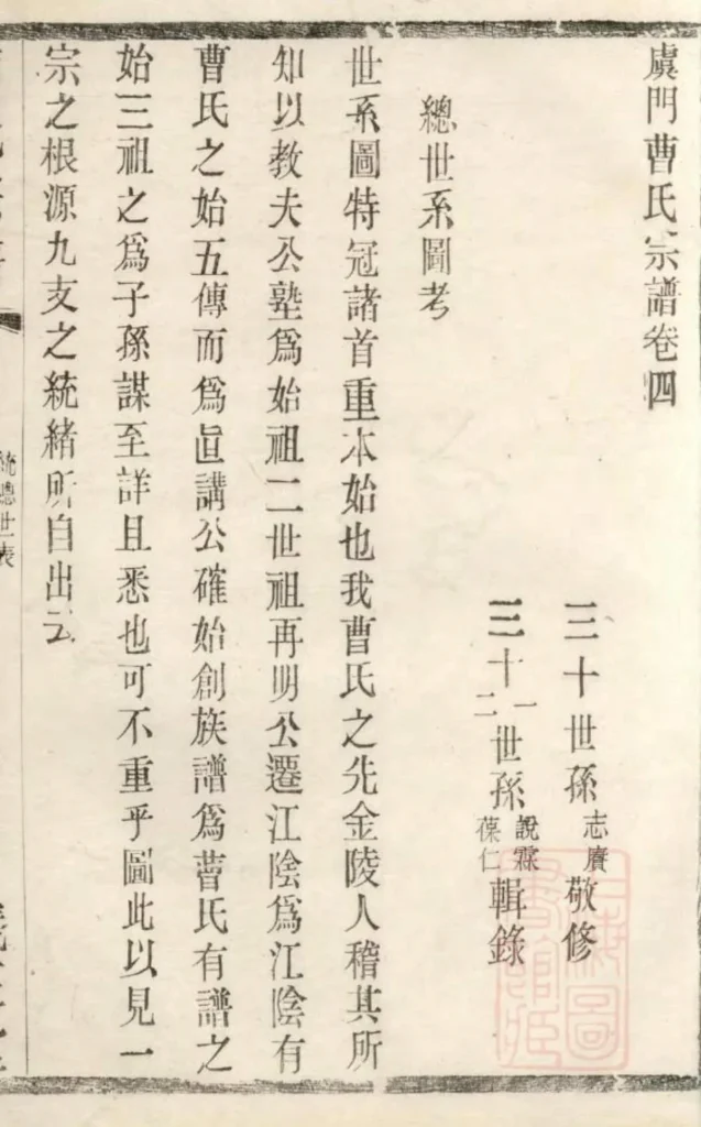 图片[4]-江苏江阴虞门曹氏宗谱（仪正堂）电子版PDF下载-中华家谱网