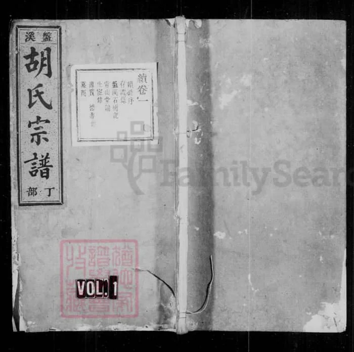 图片[1]-浙江丽水缙云盘溪胡氏宗谱（世德堂）PDF下载-中华家谱网