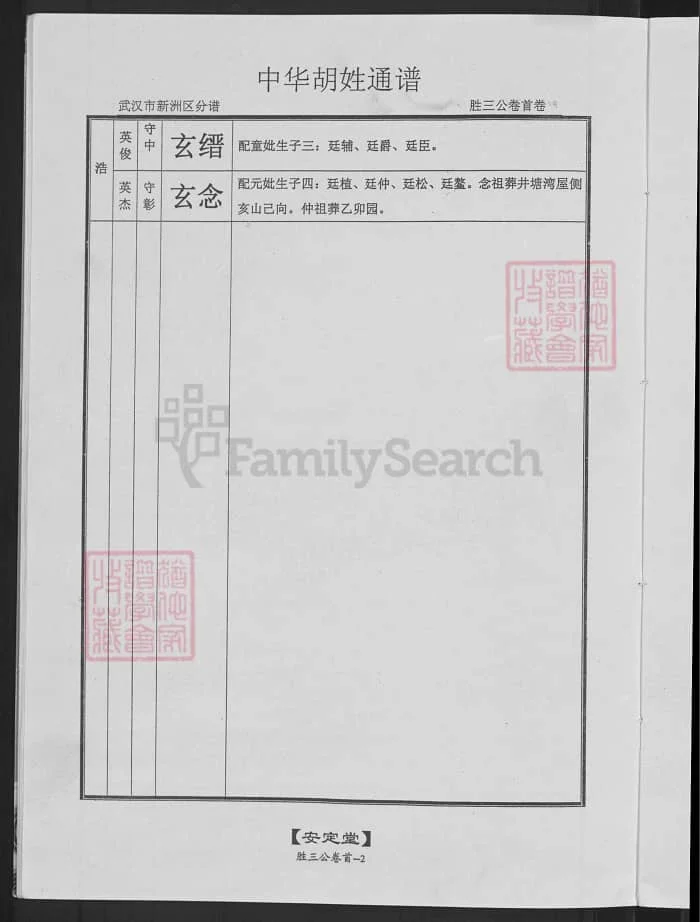 图片[5]-中华胡姓通谱湖北武汉新洲分谱（安定堂）PDF下载-中华家谱网