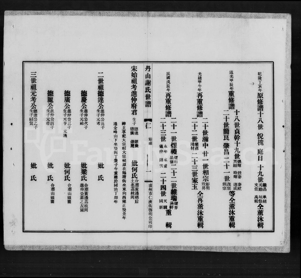 图片[4]-广东佛山南海区丹山谢氏世谱电子版PDF下载-中华家谱网