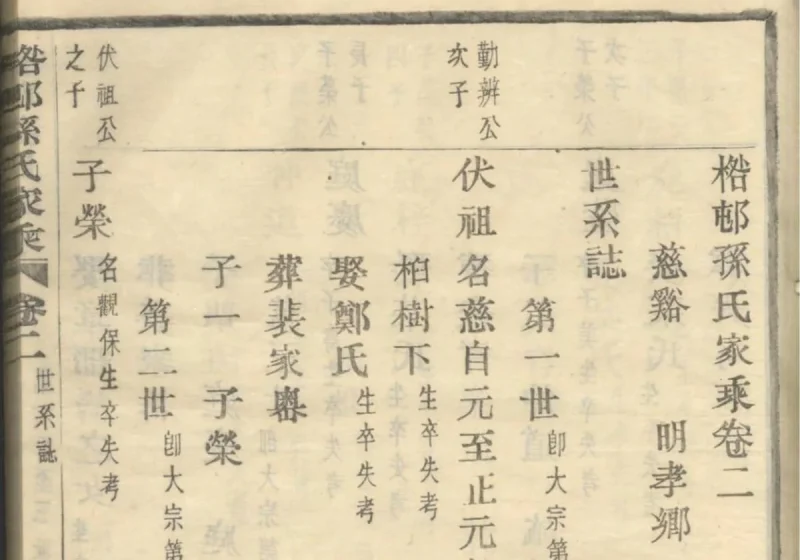 浙江慈溪桕村孙氏家乘（慎德堂）-中华家谱网