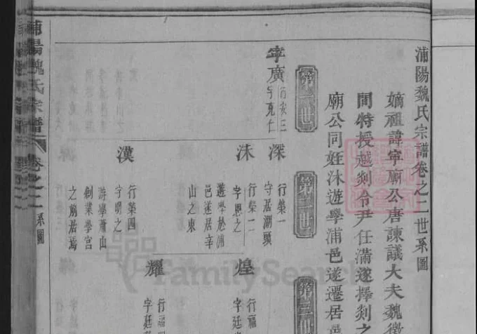 浙江濮阳辛山魏氏宗谱-中华家谱网