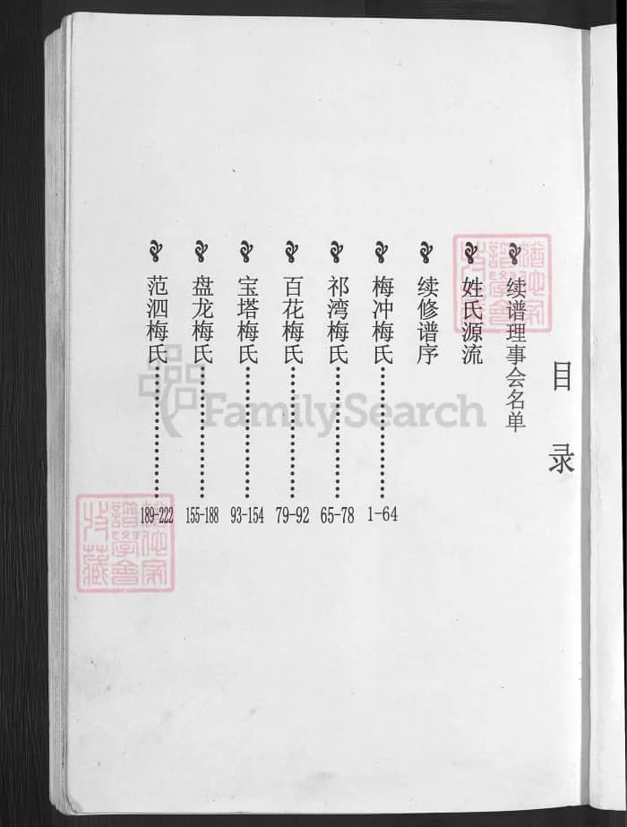 图片[2]-梅氏宗谱（湖北武汉黄陂陂南篇）PDF下载-中华家谱网