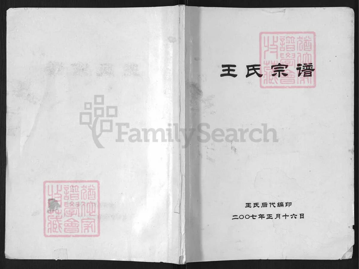 河南南阳淅川县王氏宗谱电子版PDF下载-中华家谱网