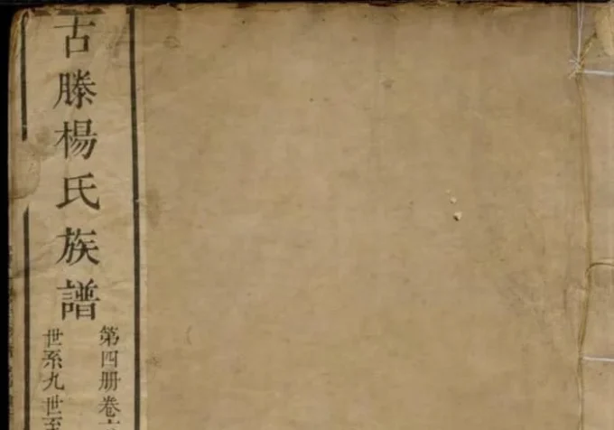 山东滕州古滕杨氏族谱-中华家谱网