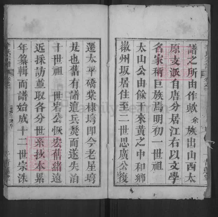 图片[2]-湖北黄冈红安安邑李氏宗谱（青莲堂）电子版PDF下载-中华家谱网