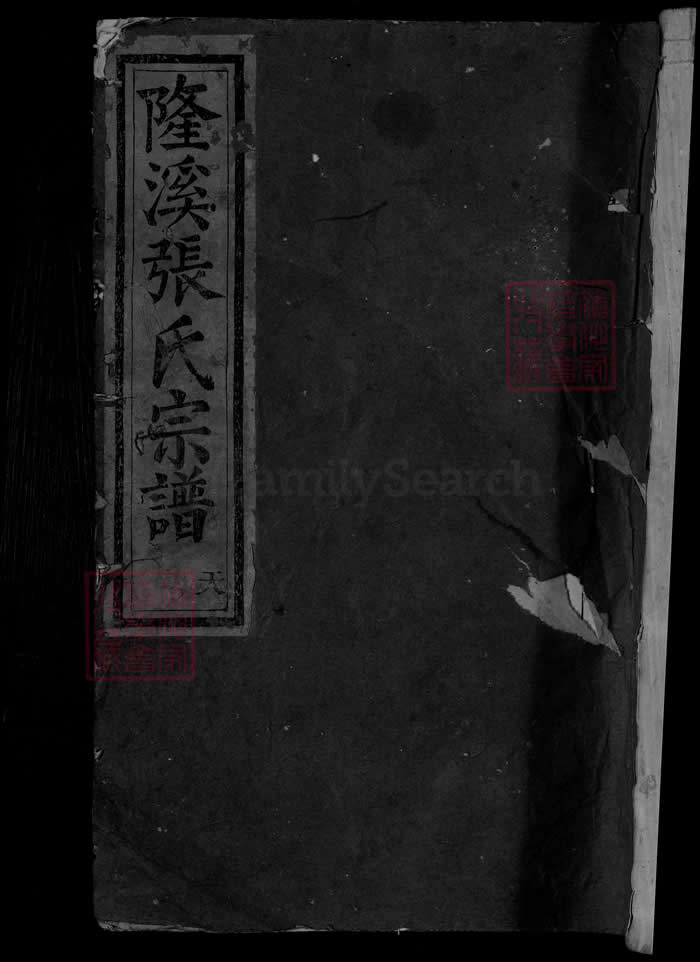 图片[1]-浙江金华浦江隆溪丽水张氏宗谱PDF下载-中华家谱网