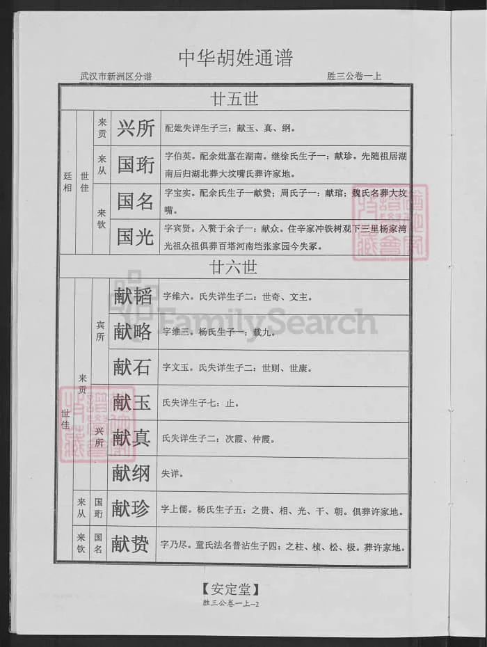 图片[7]-中华胡姓通谱湖北武汉新洲分谱（安定堂）PDF下载-中华家谱网