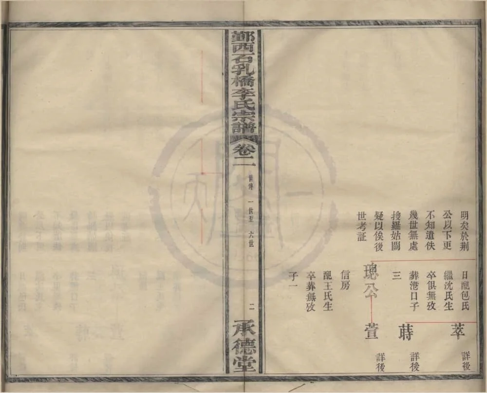 图片[7]-浙江宁波鄞州鄞西石乳桥李氏宗谱（承德堂，四修本）电子版PDF下载-中华家谱网