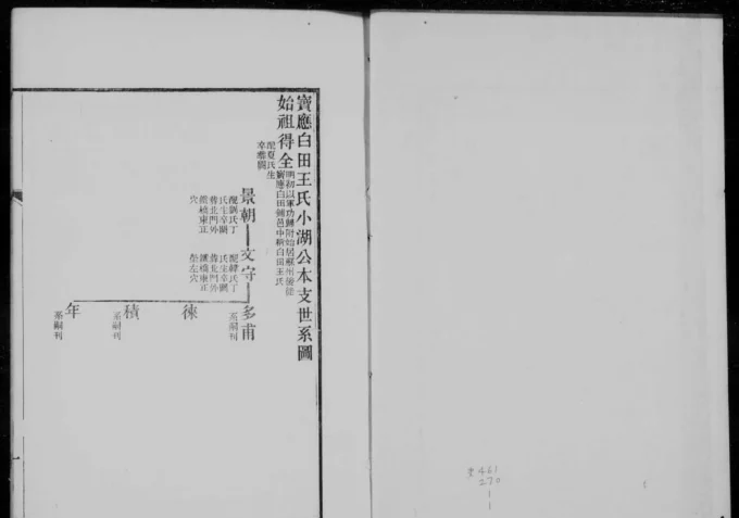 江苏扬州宝应白田王氏小湖公本支世系图-中华家谱网
