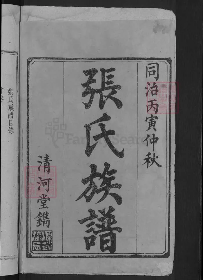 图片[1]-湖南益阳安化张氏续修族谱（清河堂）PDF下载-中华家谱网