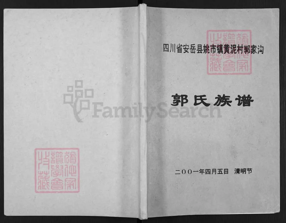 图片[1]-四川资阳安岳郭氏族谱电子版PDF下载-中华家谱网