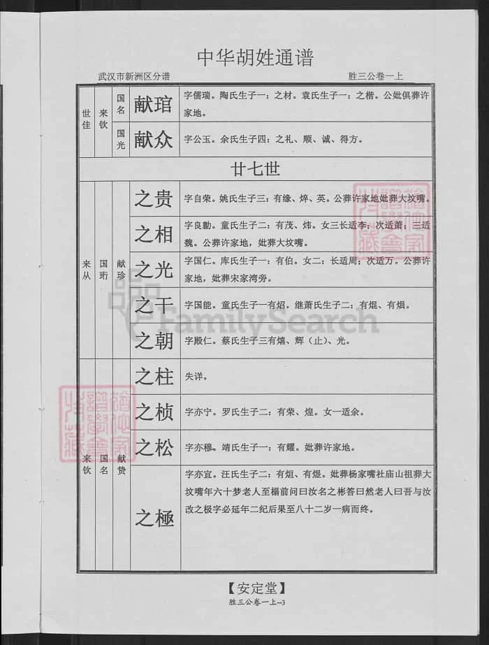 图片[8]-中华胡姓通谱湖北武汉新洲分谱（安定堂）PDF下载-中华家谱网