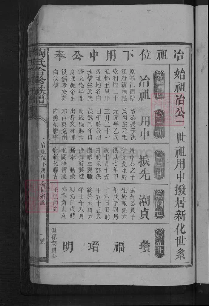 图片[4]-湖南新化陶氏合修族谱PDF下载-中华家谱网