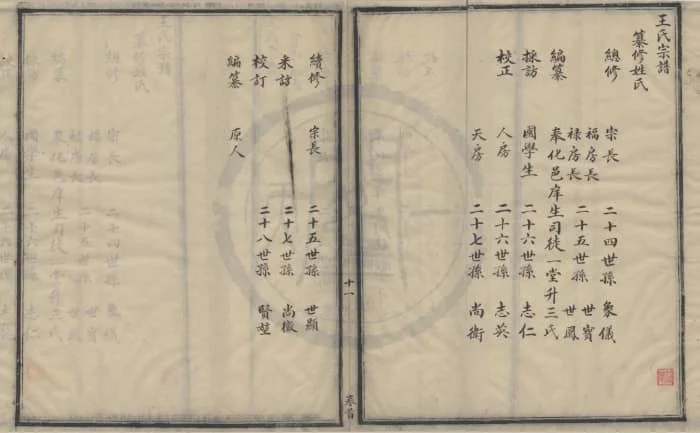 图片[4]-浙江宁波唐堰王氏宗谱（道光19年抄本）PDF下载-中华家谱网