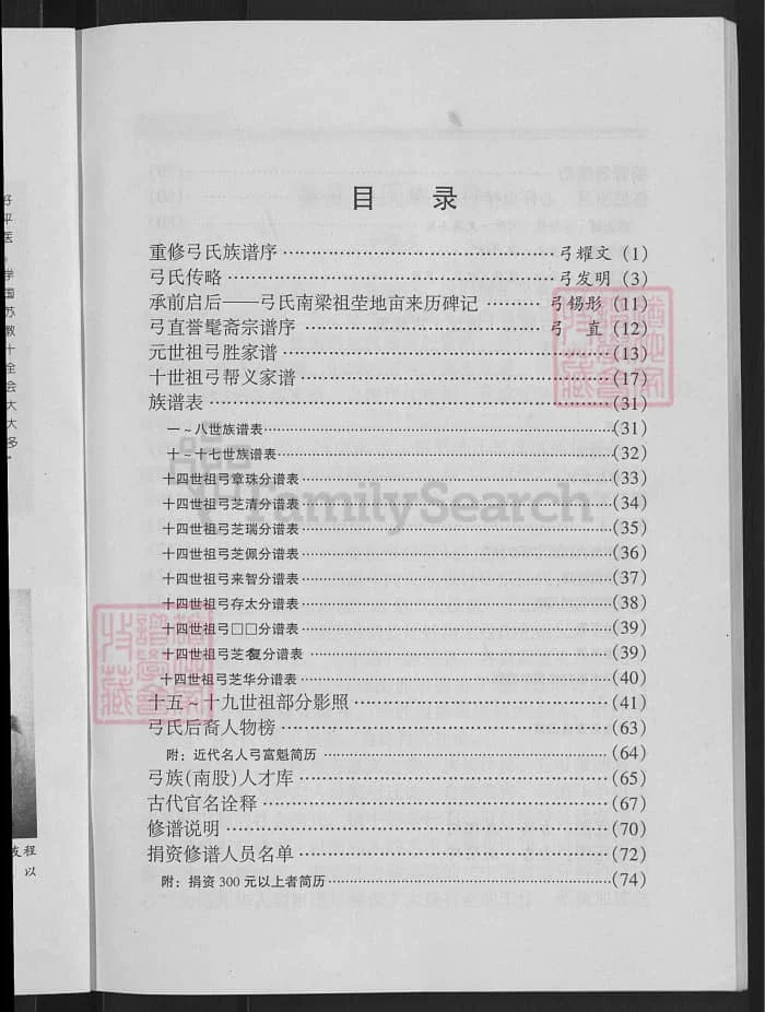图片[2]-山西原平市张村弓氏族谱PDF下载-中华家谱网