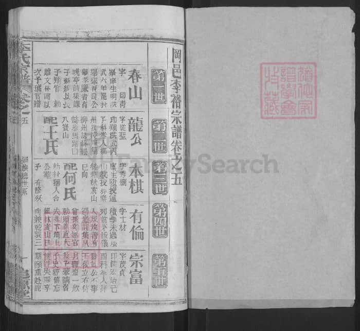 湖北黄冈冈邑李裕宗谱（追源堂）电子版PDF下载-中华家谱网