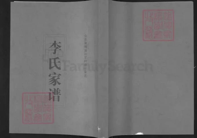 山东淄博淄川李氏家谱-中华家谱网