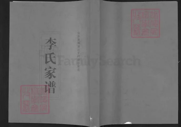 山东淄博淄川李氏家谱电子版PDF下载-中华家谱网