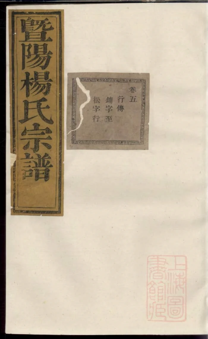图片[1]-浙江诸暨暨阳杨氏宗谱PDF下载-中华家谱网