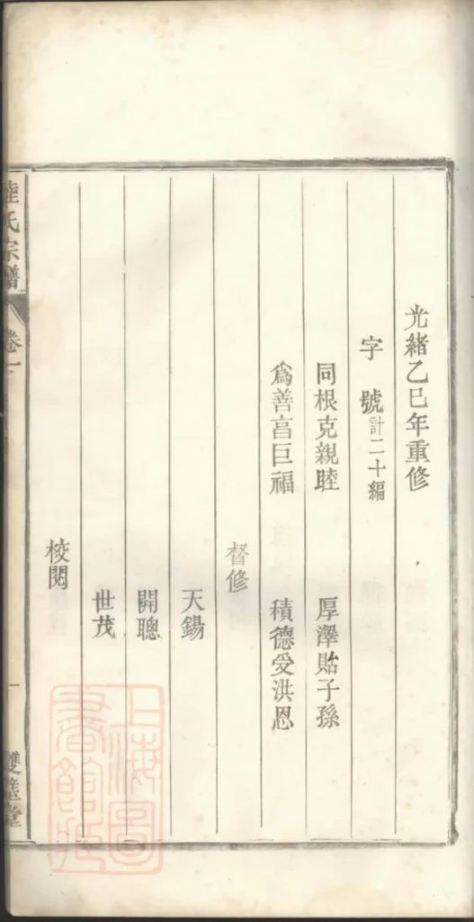 图片[2]-安徽阜阳太和历阳陆氏宗谱（双璧堂）电子版PDF下载-中华家谱网