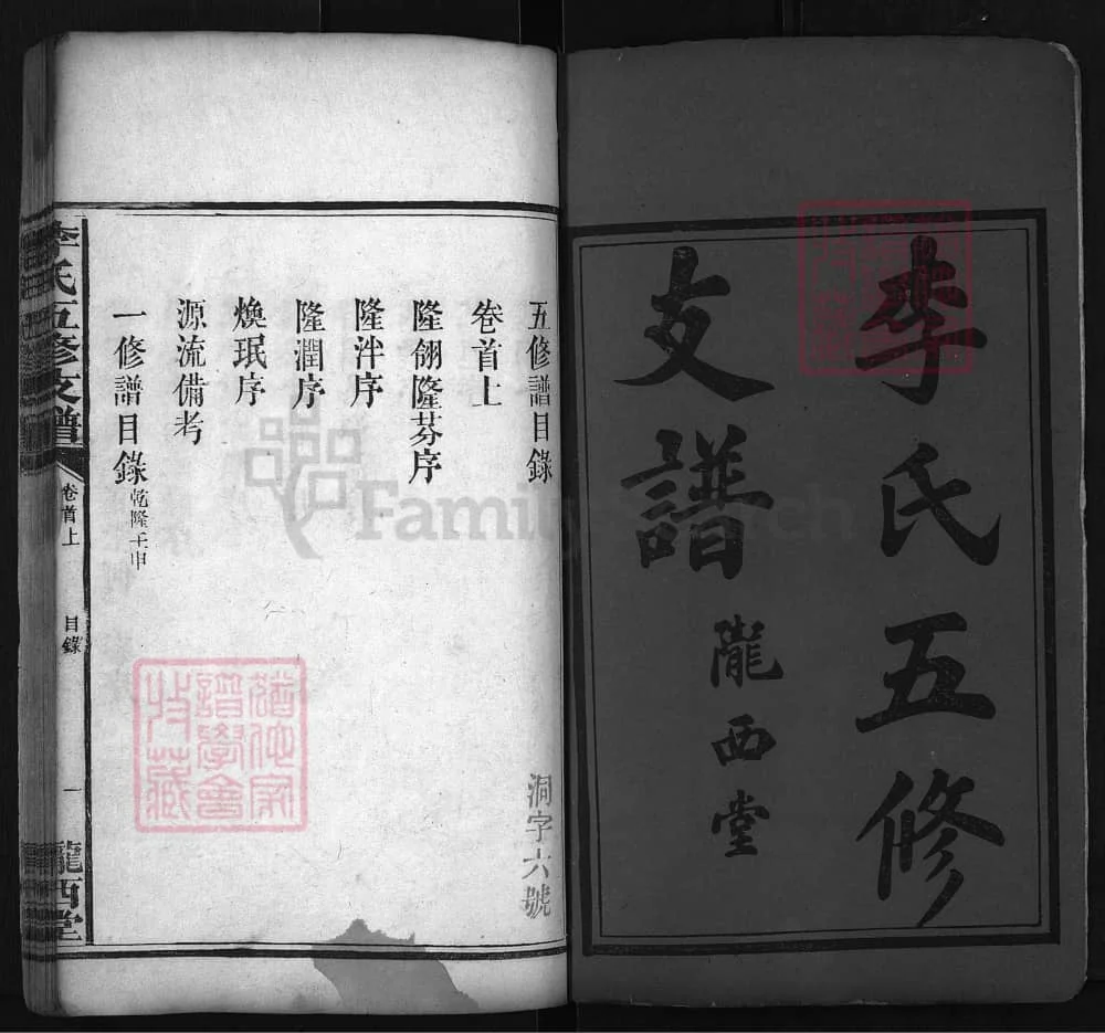 图片[2]-湖南益阳李氏五修支谱（陇西堂）电子版PDF下载-中华家谱网