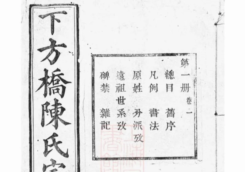 浙江绍兴山阴下方桥陈氏宗谱（顾予堂）-中华家谱网