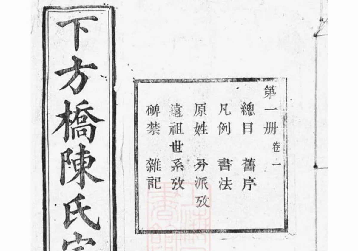 浙江绍兴山阴下方桥陈氏宗谱（顾予堂）PDF下载-中华家谱网