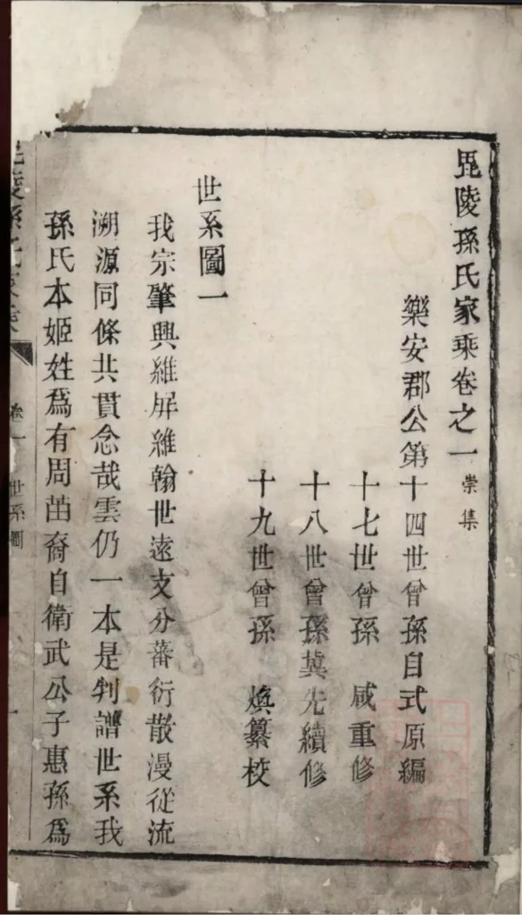 图片[1]-江苏常州毗陵孙氏家乘PDF下载-中华家谱网
