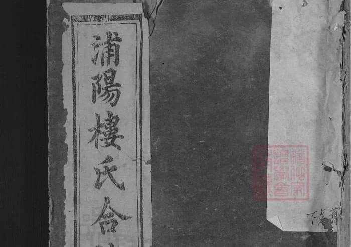 浙江金华浦江浦阳楼氏合族宗谱PDF下载-中华家谱网
