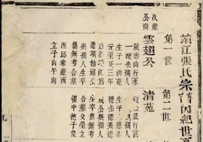 江苏泰州靖江张氏宗谱-中华家谱网