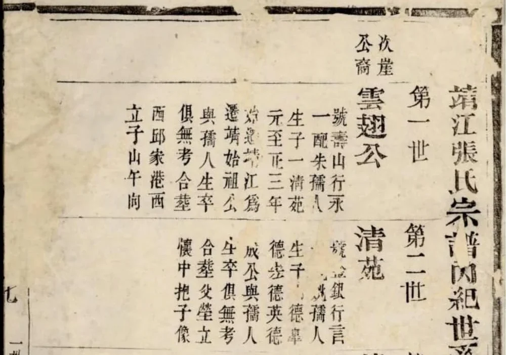 江苏泰州靖江张氏宗谱电子版PDF下载-中华家谱网