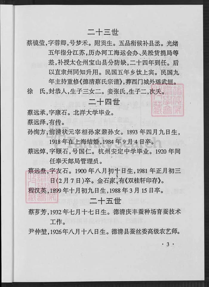 图片[8]-浙江湖州德清城关蔡氏家谱电子版PDF下载-中华家谱网