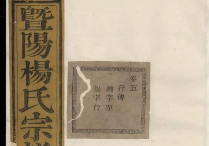 浙江诸暨暨阳杨氏宗谱-中华家谱网