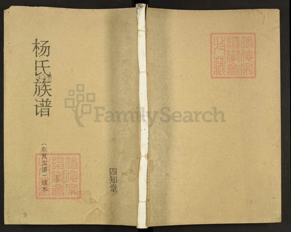 图片[1]-江苏盐城杨氏族谱东夏支谱（四知堂）电子版PDF下载-中华家谱网