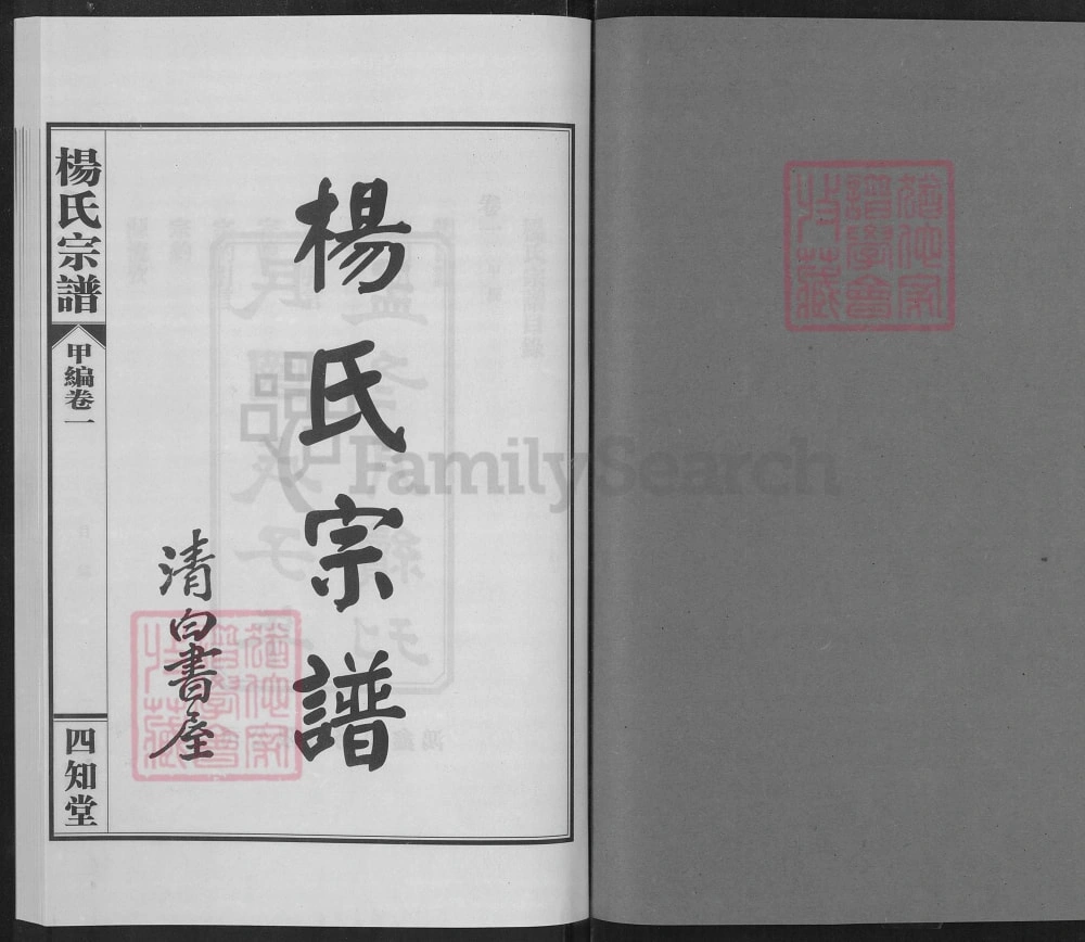 图片[2]-湖北武汉汉阳杨氏宗谱（四知堂）电子版PDF下载-中华家谱网