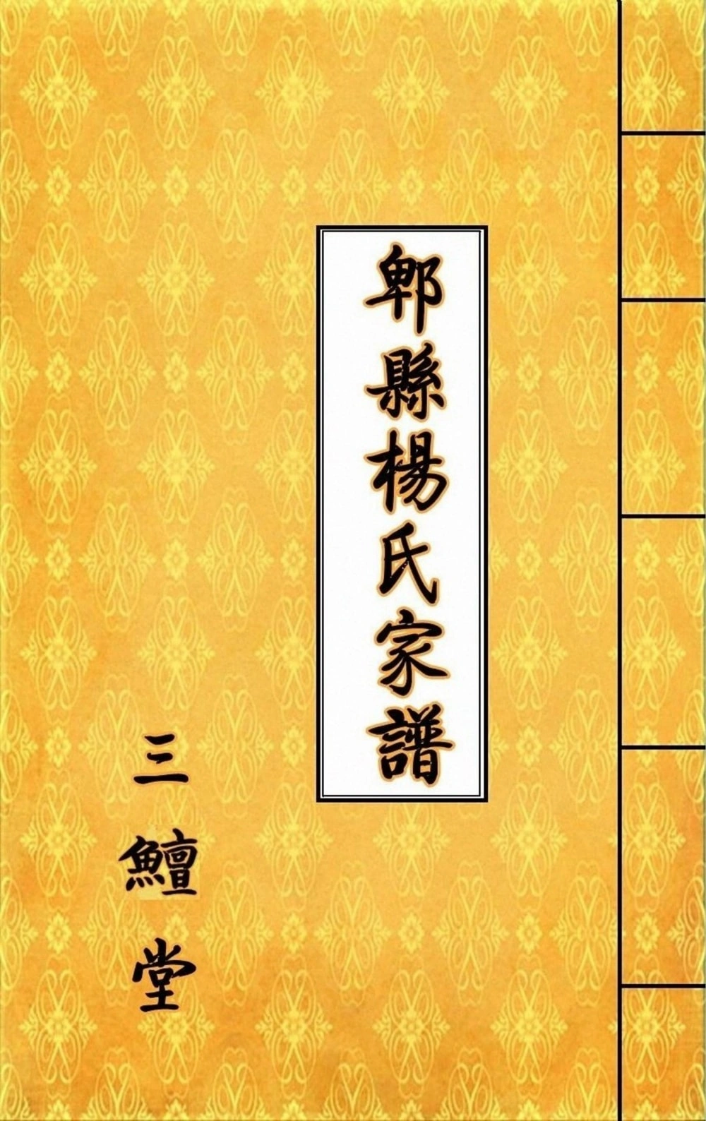 图片[1]-四川成都郫都区郫县客家杨氏家谱（三鳣堂）电子版PDF下载-中华家谱网