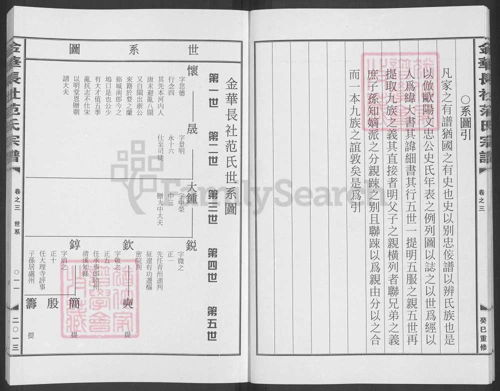 图片[1]-浙江兰溪金华长社范氏宗谱电子版PDF下载-中华家谱网
