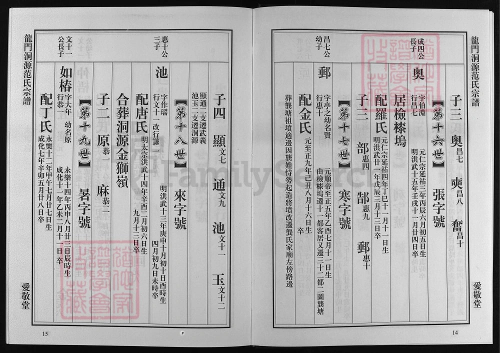 图片[6]-浙江兰溪龙门洞源范氏宗谱（爱敬堂）电子版PDF下载-中华家谱网