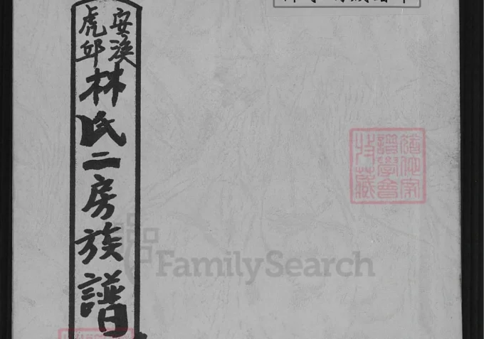 台湾台北安溪虎丘林氏二房族谱-中华家谱网