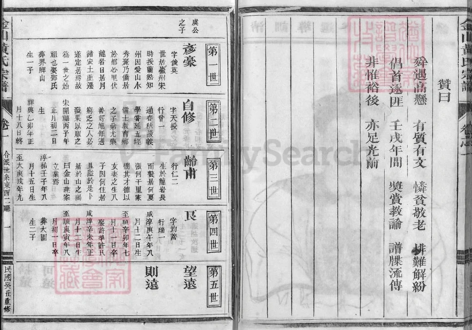 浙江兰溪金山黄氏宗谱电子版PDF下载-中华家谱网