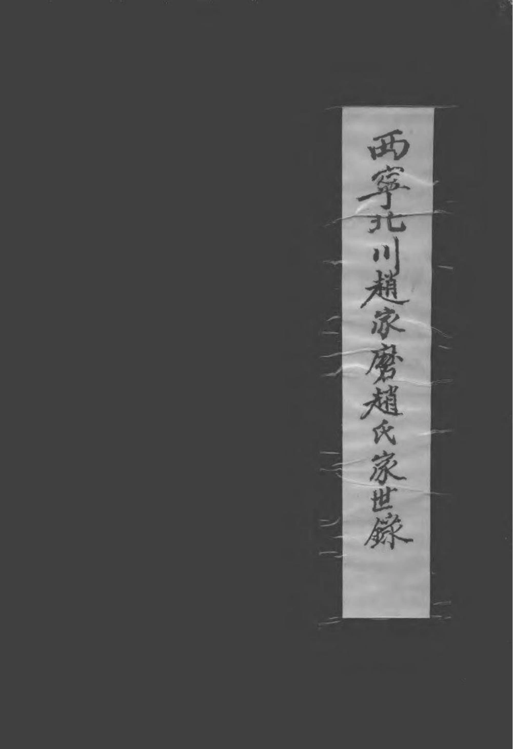 图片[1]-青海西宁北川赵家磨家世录电子版PDF下载-中华家谱网