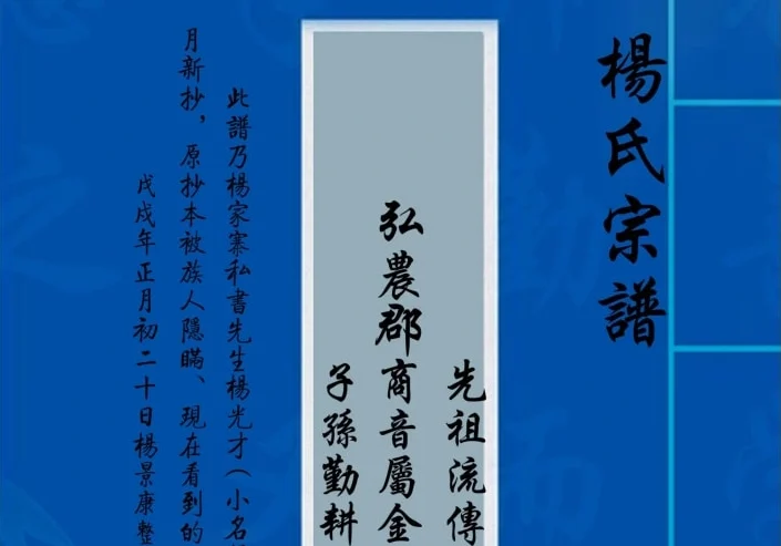 贵州普安县高棉乡杨家寨杨氏宗谱电子版PDF下载-中华家谱网