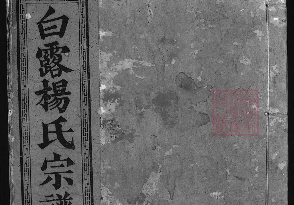 浙江兰溪白露杨氏宗谱电子版PDF下载-中华家谱网