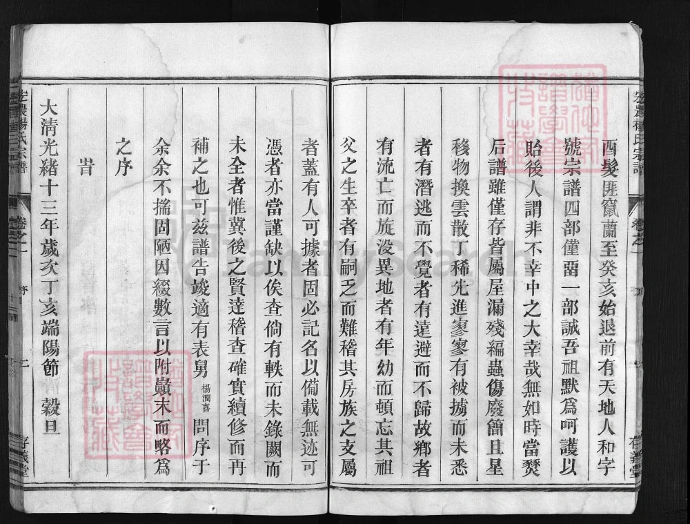 图片[2]-浙江兰溪宏农杨氏宗谱（存义堂）电子版PDF下载-中华家谱网