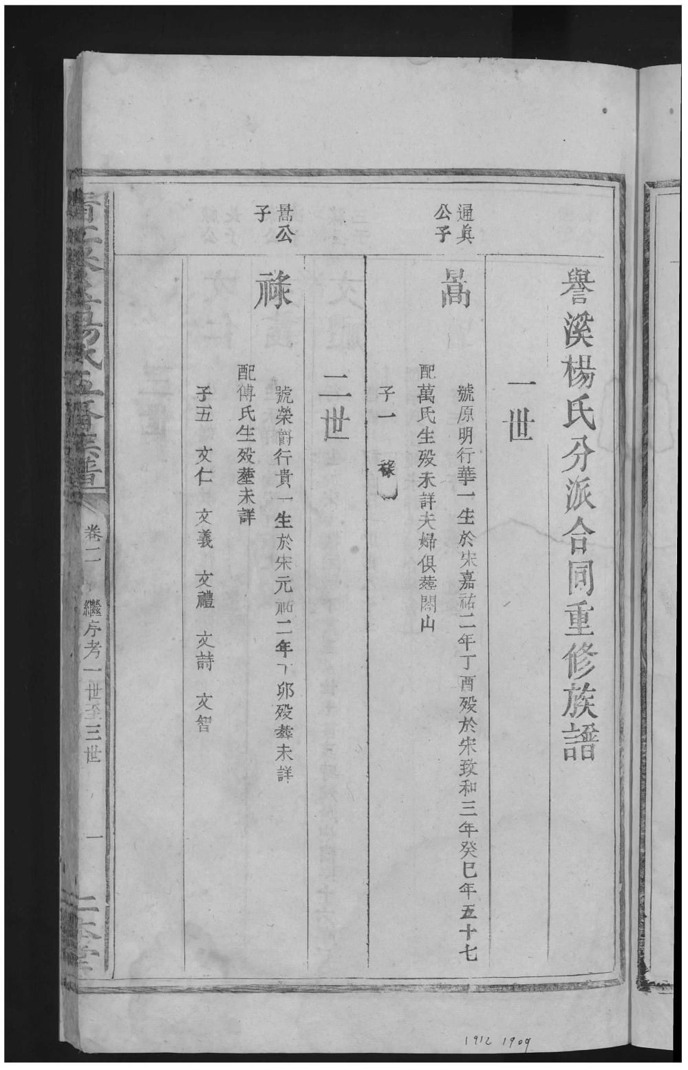 图片[1]-江西樟树市清江誉溪杨氏五修族谱电子版PDF下载-中华家谱网
