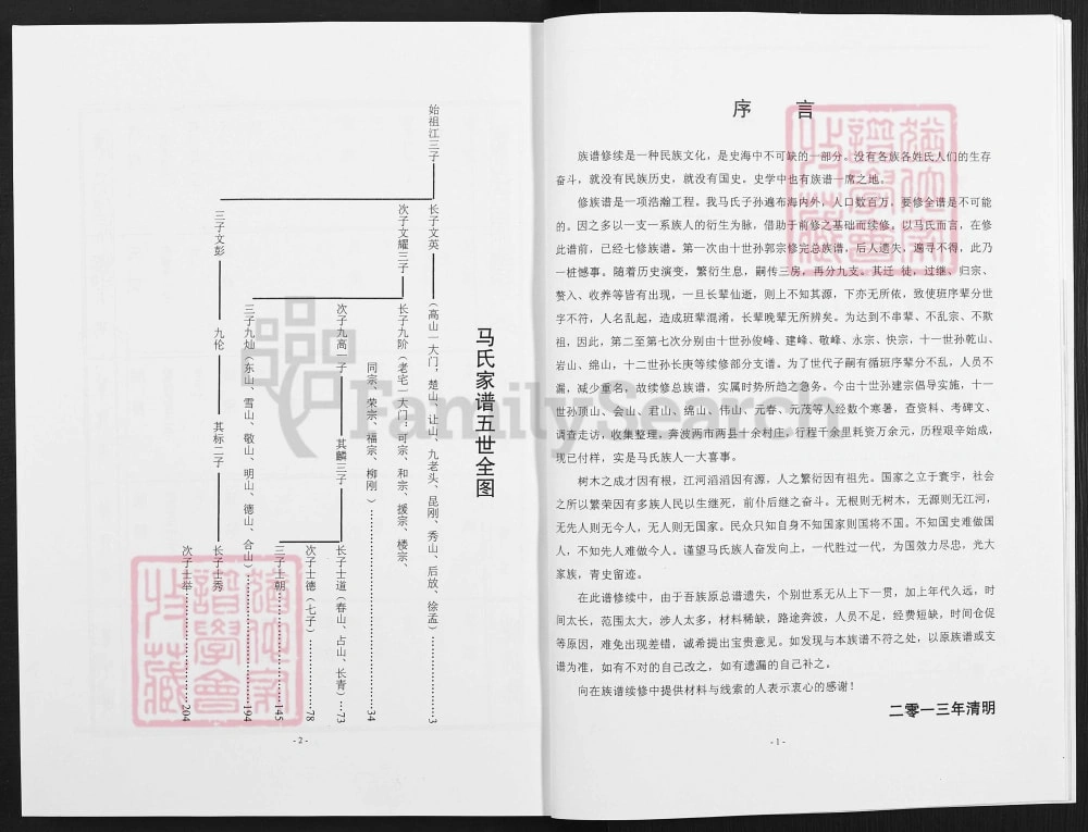 图片[3]-江苏连云港东海县安峰镇马圩马氏宗族家谱（伏波堂）电子版PDF下载-中华家谱网