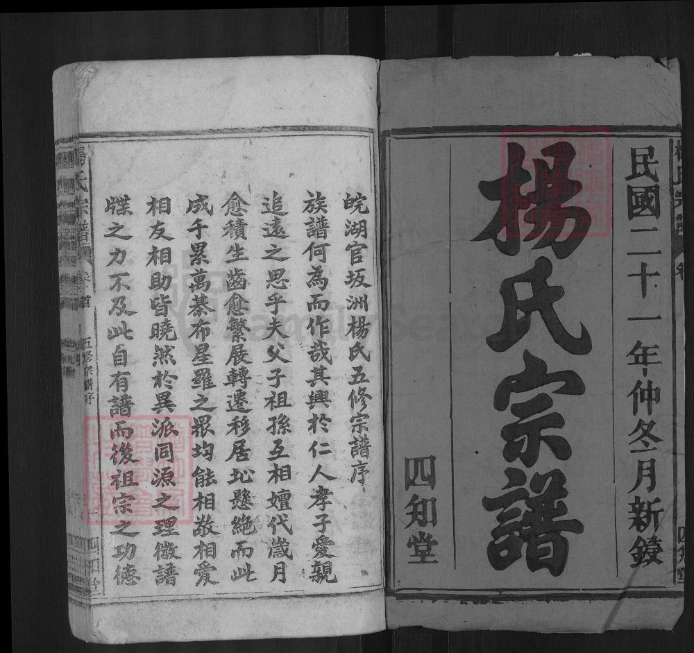 图片[2]-安徽安庆太湖县杨氏宗谱（四知堂）电子版PDF下载-中华家谱网